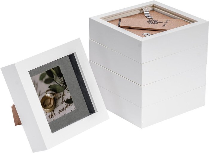 The Range | Nicola Spring 3D Box Photo Frame - 4x4 Nicola Spring 3D Box Photo Frame - 4x4