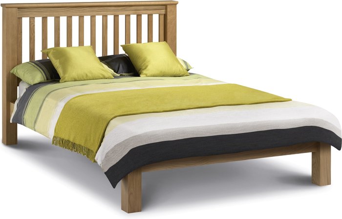 The Range | Julian Bowen Amsterdam Oak Bed Frame - Light Oak / Double Julian Bowen Amsterdam Oak Bed Frame - Light Oak / Double