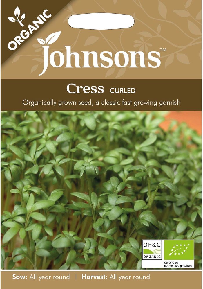 The Range | Johnsons Seeds Johnsons Organic Curled Cress Seeds Johnsons Seeds Johnsons Organic Curled Cress Seeds