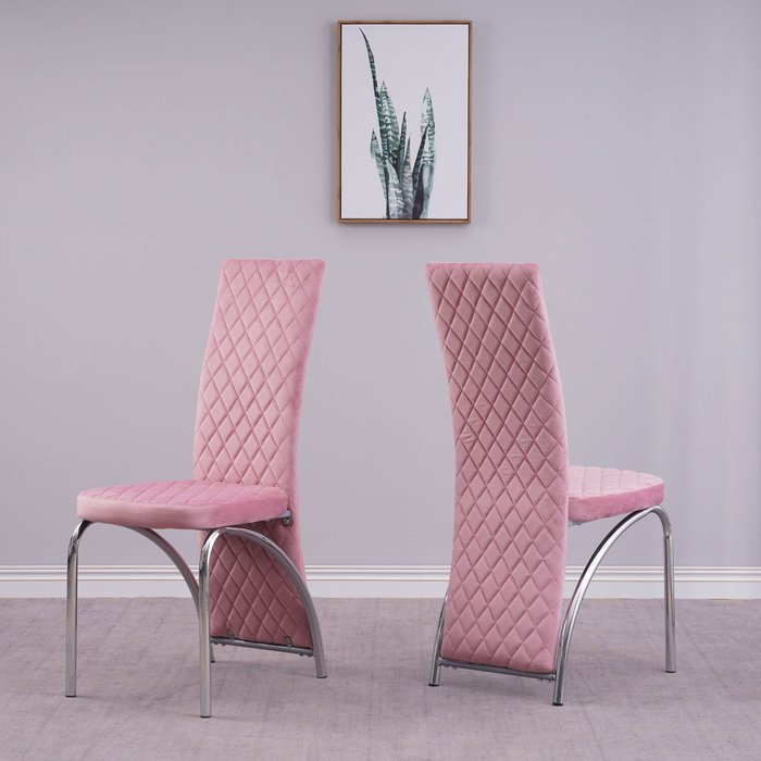 The Range | Modernique Irine Fabric Velvet Chairs - Blue Modernique Irine Fabric Velvet Chairs - Blue