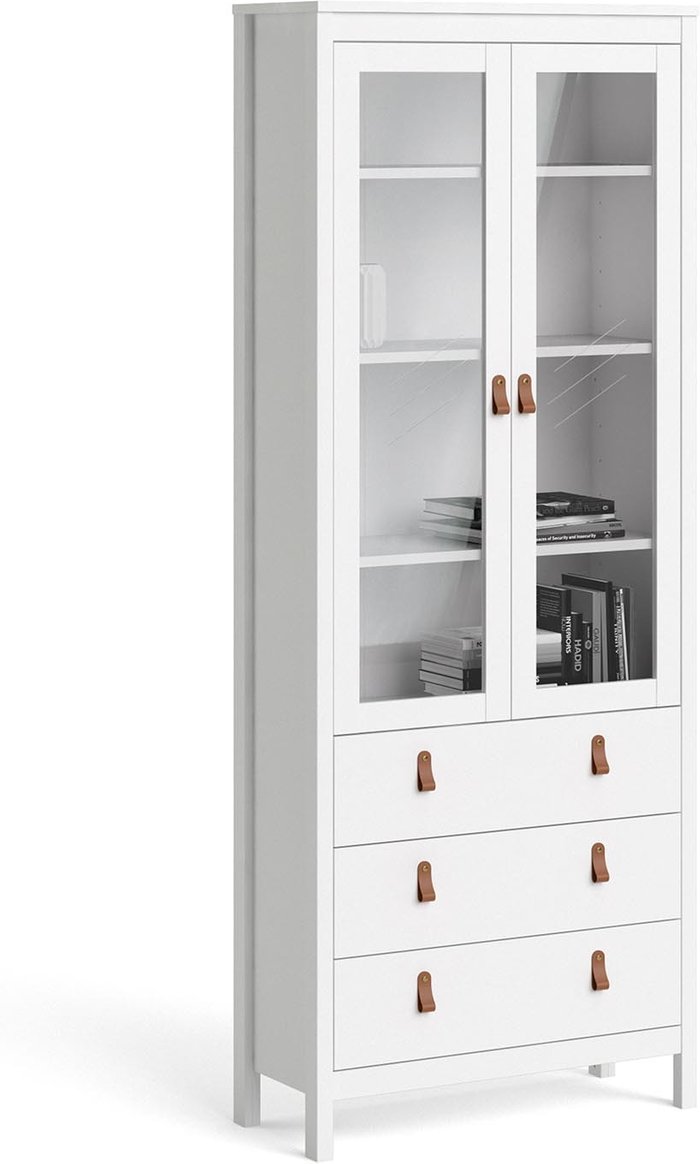 The Range | Furniture To Go Barcelona 2-Door 3-Drawer China Cabinet - White Furniture To Go Barcelona 2-Door 3-Drawer China Cabinet - White