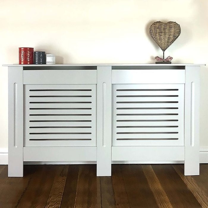 The Range | At Home Comforts At Home Comforts Horizontal Slat Painted Grey Radiator Covers Large At Home Comforts At Home Comforts Horizontal Slat Painted Grey Radiator Covers Large
