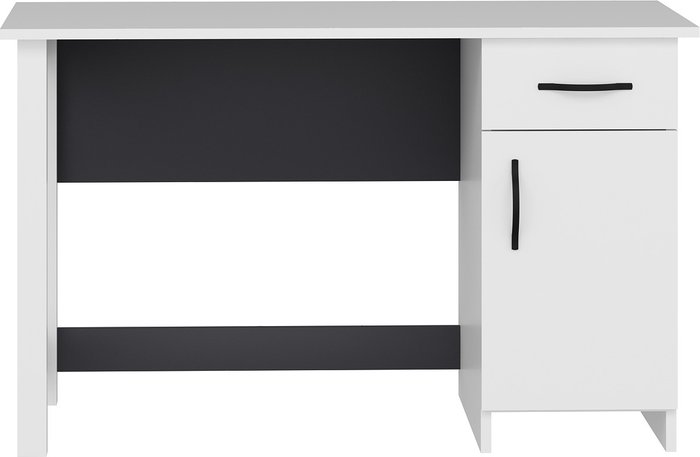 The Range | Destina Home Novella Computer Desk with Drawer and Cabinet - White & Anthracite Destina Home Novella Computer Desk with Drawer and Cabinet - White & Anthracite