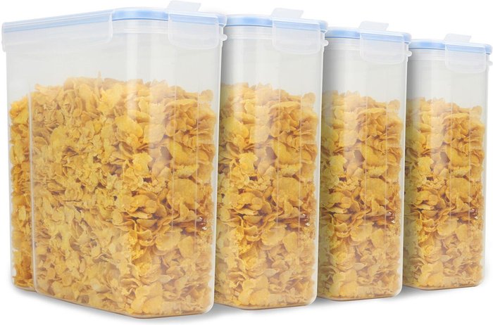 The Range | Pukkr Set of 4 Cereal Containers - Clear Pukkr Set of 4 Cereal Containers - Clear