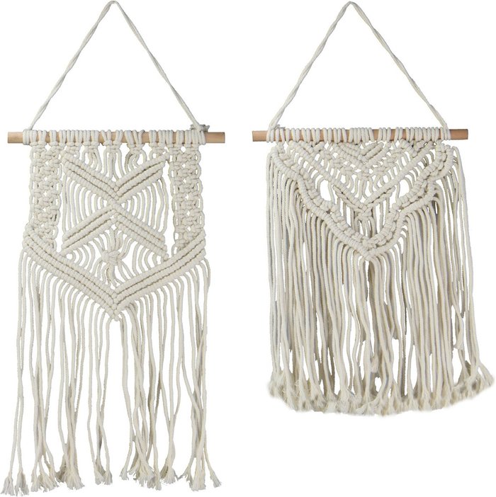 The Range | Maison & White Macrame Wall Hangings - Set of 2 - Cream Maison & White Macrame Wall Hangings - Set of 2 - Cream