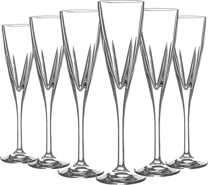 The Range | RCR Crystal 170ml Fusion Champagne Flutes 6pc Set - Clear RCR Crystal 170ml Fusion Champagne Flutes 6pc Set - Clear