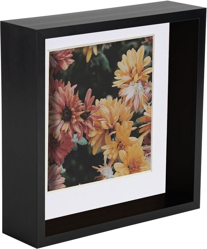 The Range | Nicola Spring 3D Deep Box Photo Frames - 8 x 8 Nicola Spring 3D Deep Box Photo Frames - 8 x 8