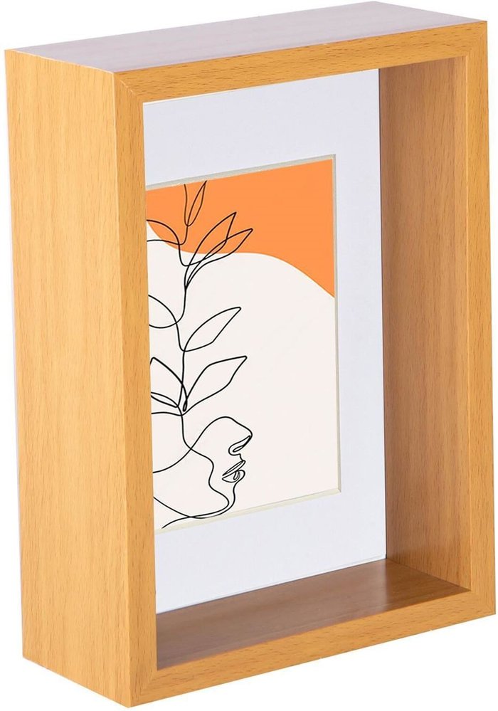 The Range | Nicola Spring 3D Deep Box Photo Frame - 5 x 7 Nicola Spring 3D Deep Box Photo Frame - 5 x 7