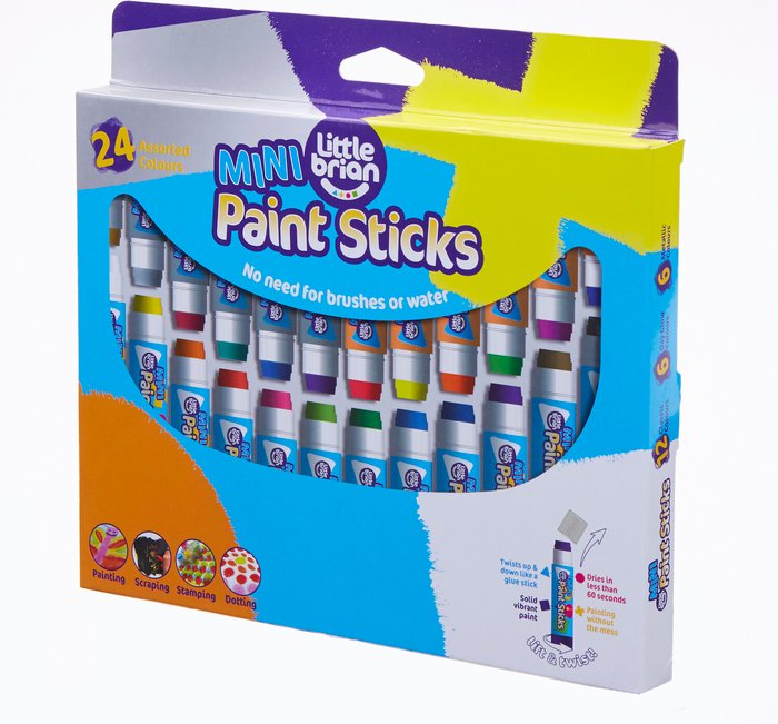 The Range | Little Brian Pack of 24 Mini Paint Sticks Little Brian Pack of 24 Mini Paint Sticks