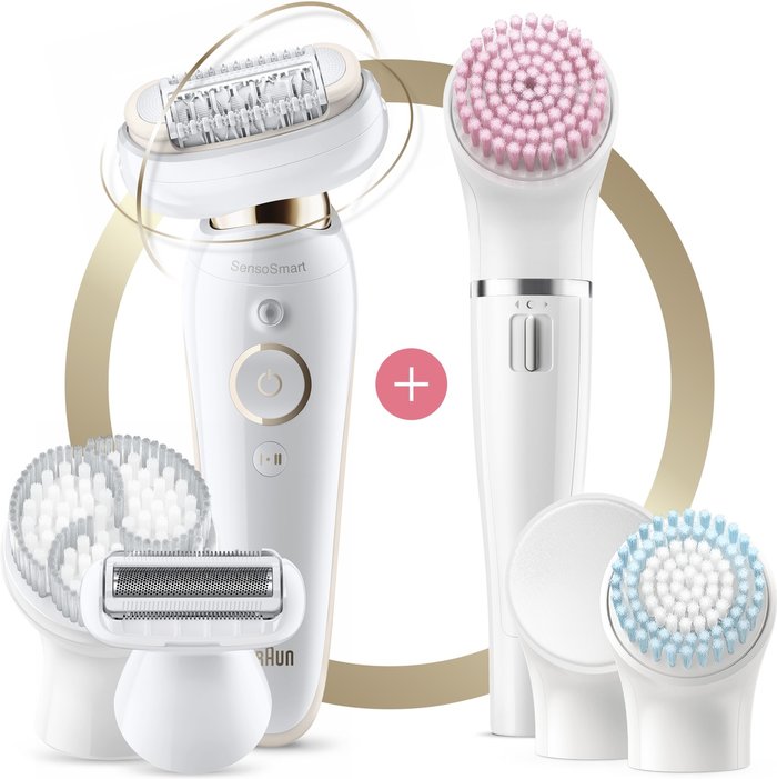 The Range | Braun Braun Silk-épil 9 Flex 9100 Beauty Set, White/Gold Braun Braun Silk-épil 9 Flex 9100 Beauty Set, White/Gold