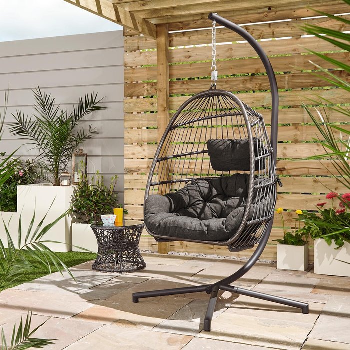 The Range | New Hampshire Foldable Hanging Chair - Dark Grey New Hampshire Foldable Hanging Chair - Dark Grey