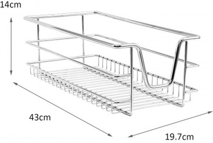 The Range | Kukoo 5x KuKoo Kitchen Pull Out Storage Baskets 300mm Wide Cabinet - Silver Kukoo 5x KuKoo Kitchen Pull Out Storage Baskets 300mm Wide Cabinet - Silver