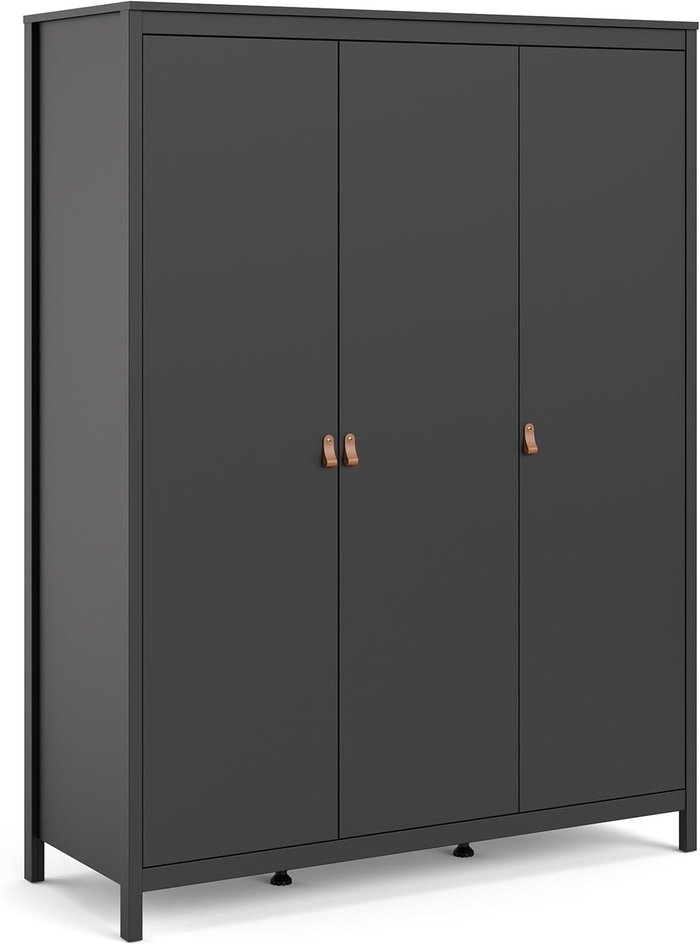 The Range | Furniture To Go Barcelona 3-Door Wardrobe - Black Furniture To Go Barcelona 3-Door Wardrobe - Black