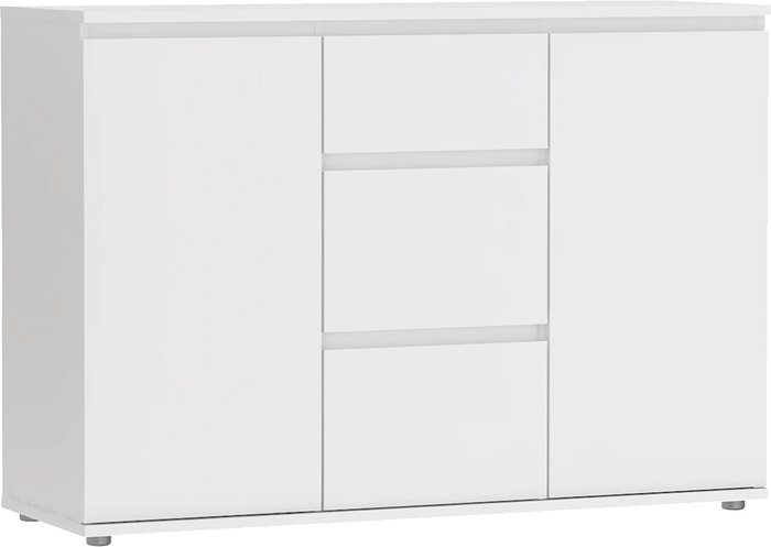 The Range | Furniture To Go Nova 3-Drawer 2-Door Sideboard - White Furniture To Go Nova 3-Drawer 2-Door Sideboard - White