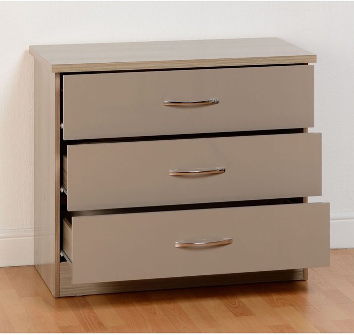 The Range | Seconique Nevada 3 Drawer Chest - Oster Seconique Nevada 3 Drawer Chest - Oster