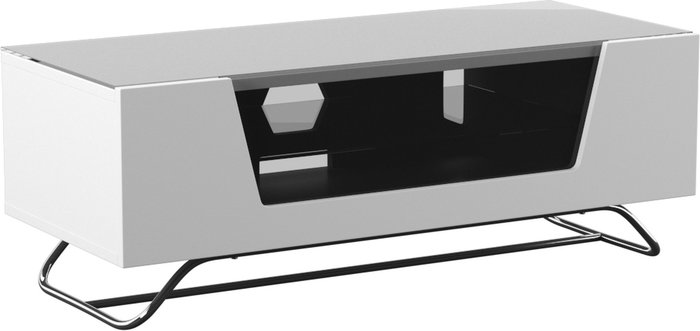 The Range | Alphason Alphason Chromium 2 1000 TV Stand - White Alphason Alphason Chromium 2 1000 TV Stand - White