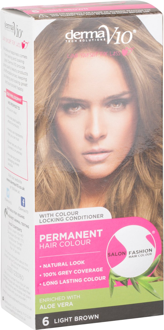 The Range | DermaV10 Salon Fashion Permanent Hair Colour - Light Brown DermaV10 Salon Fashion Permanent Hair Colour - Light Brown
