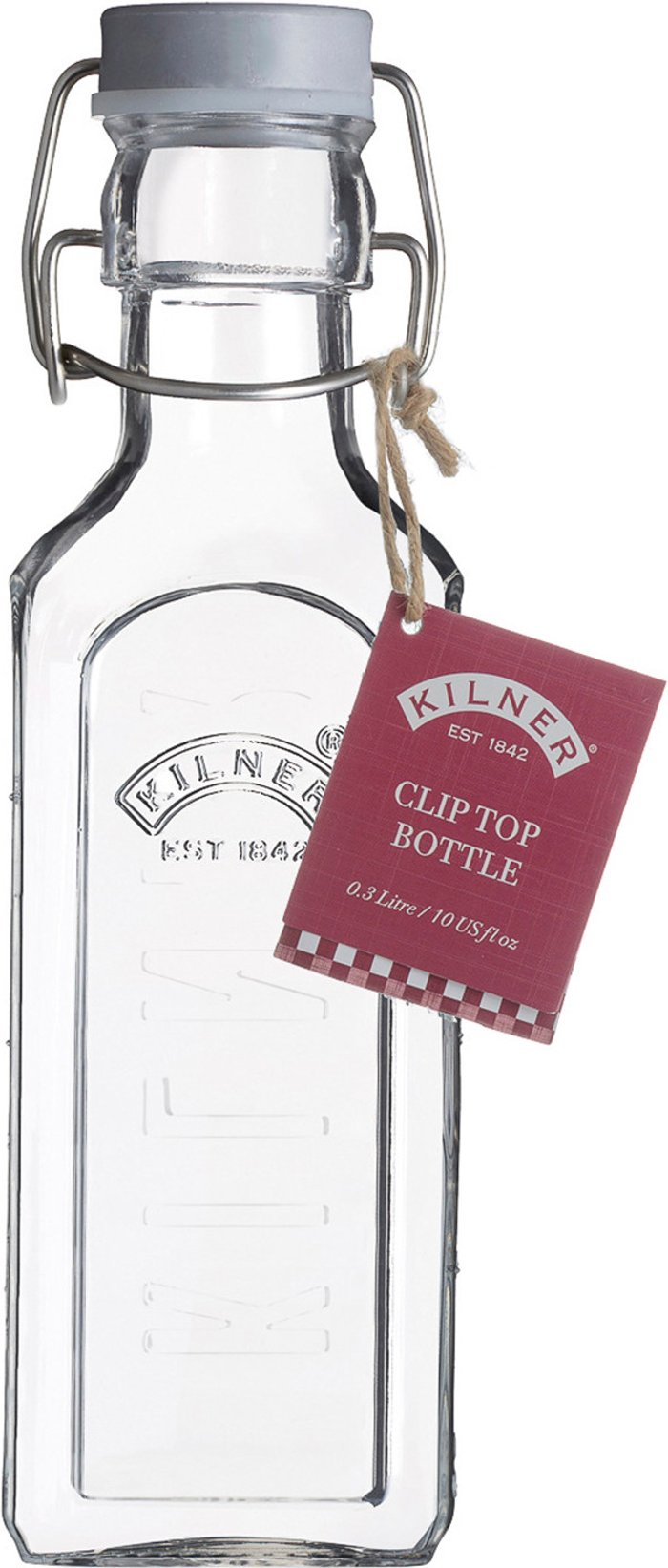 The Range | Kilner Kilner Square Clip Top Bottle - 300ml Kilner Kilner Square Clip Top Bottle - 300ml