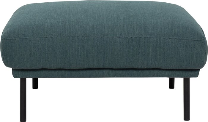 The Range | Furniture To Go Larvik Black Leg Footstool - Dark Green Furniture To Go Larvik Black Leg Footstool - Dark Green