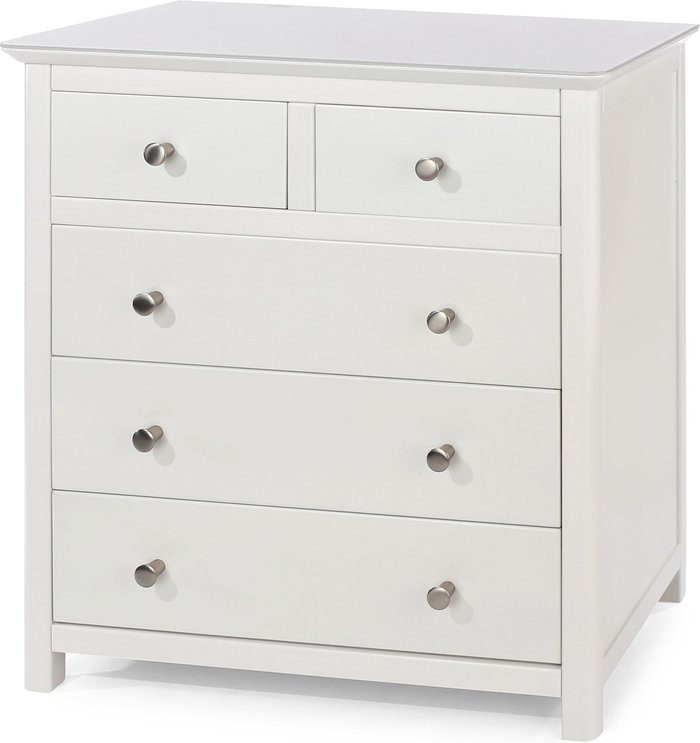 The Range | Core Products Ltd Nairn 2 plus 3 drawer chest - white Core Products Ltd Nairn 2 plus 3 drawer chest - white