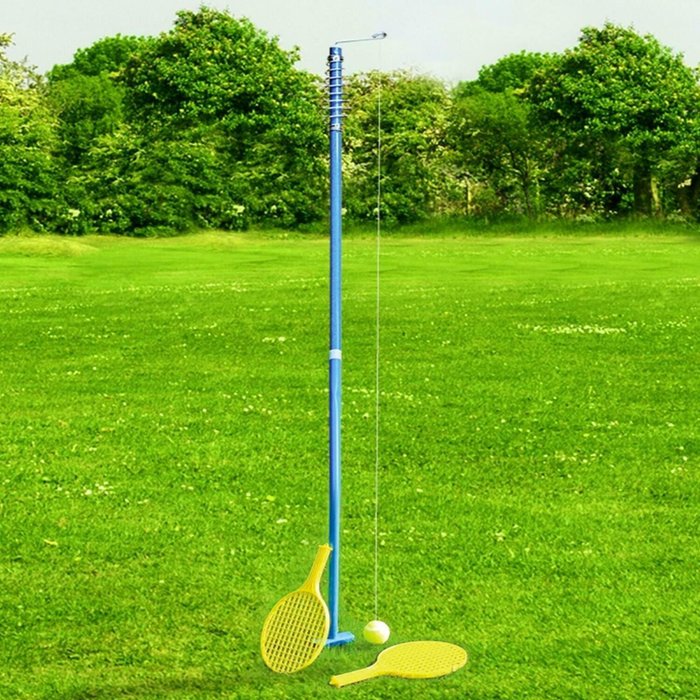 The Range | Rexco Swingball Pole Tennis Ball Racket Game Set - Blue Yellow Rexco Swingball Pole Tennis Ball Racket Game Set - Blue Yellow