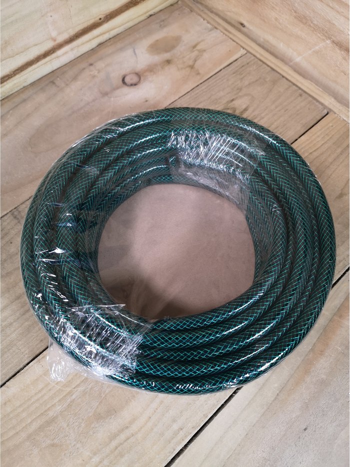 The Range | Samuel Alexander 15m Reinforced Garden Hose Pipe Hosepipe in Green - Green Samuel Alexander 15m Reinforced Garden Hose Pipe Hosepipe in Green - Green