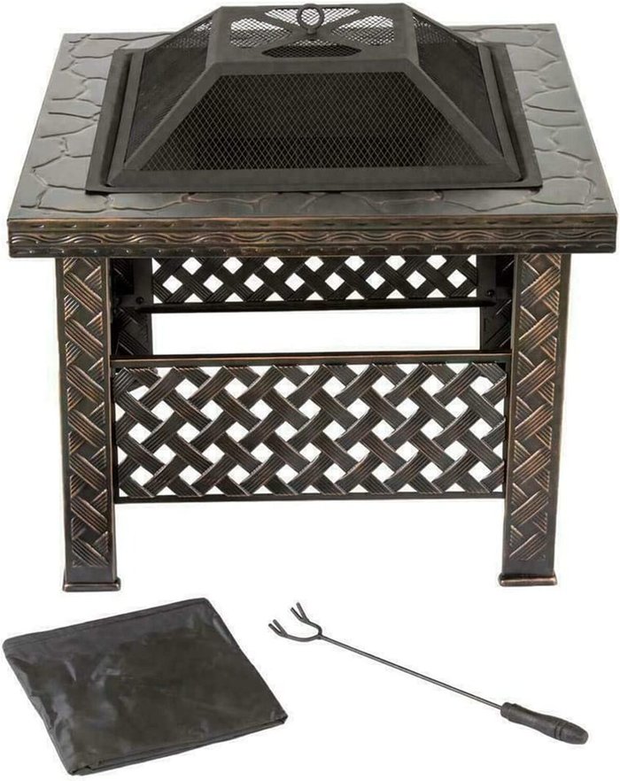 The Range | Garden Mile Garden Fire Pit BBQ - Bronze Garden Mile Garden Fire Pit BBQ - Bronze