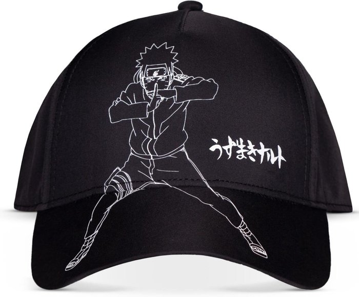 The Range | NARUTO SHIPPUDEN NARUTO SHIPPUDEN Ninja Fighting Pose Adjustable Cap - Black NARUTO SHIPPUDEN NARUTO SHIPPUDEN Ninja Fighting Pose Adjustable Cap - Black