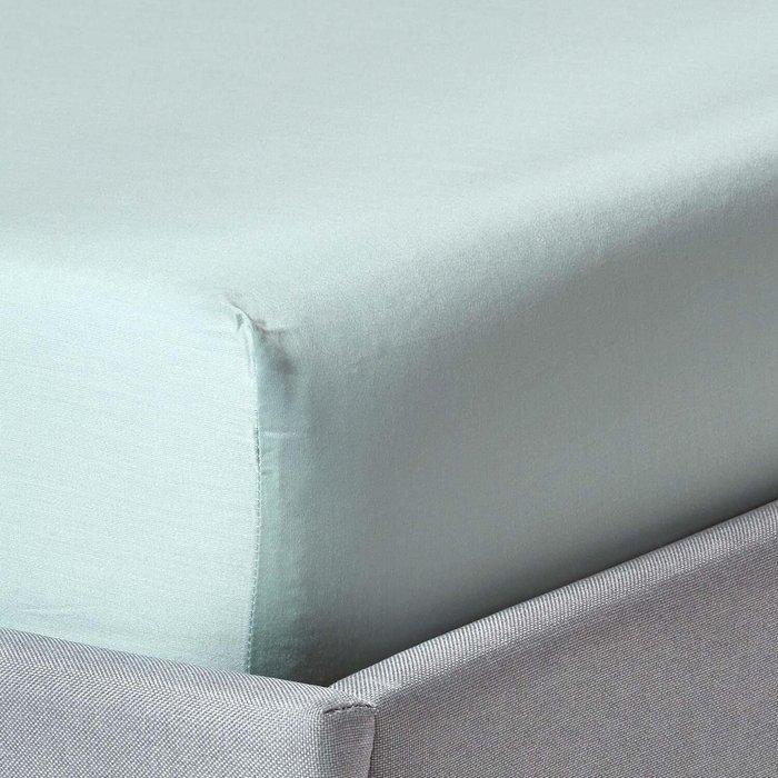 The Range | Homescapes Organic Egyptian Cotton Extra Deep Fitted Sheet - Duck Egg Blue / Double Homescapes Organic Egyptian Cotton Extra Deep Fitted Sheet - Duck Egg Blue / Double