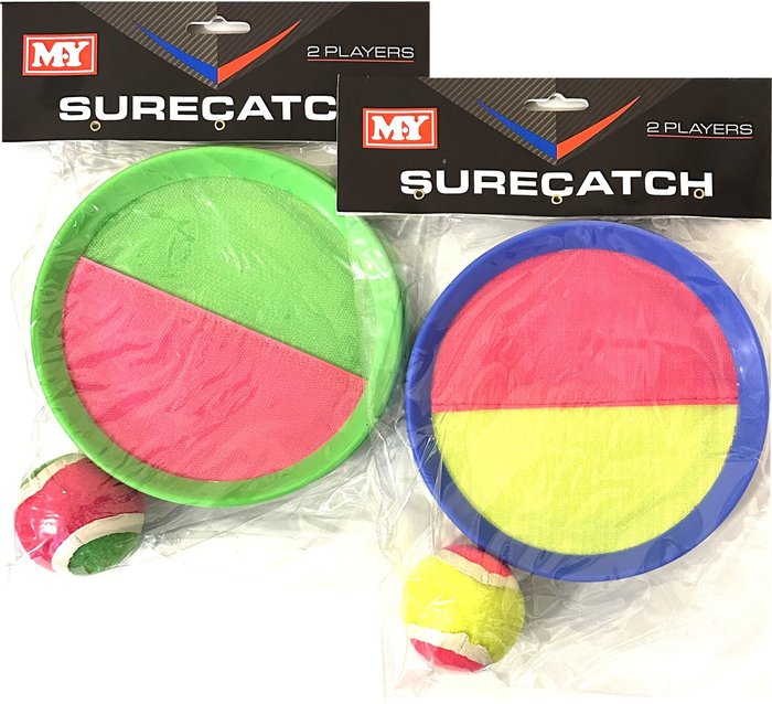 The Range | Blue Frog Toys Two Sets of Catch Ball Games - Mixed Colour Blue Frog Toys Two Sets of Catch Ball Games - Mixed Colour