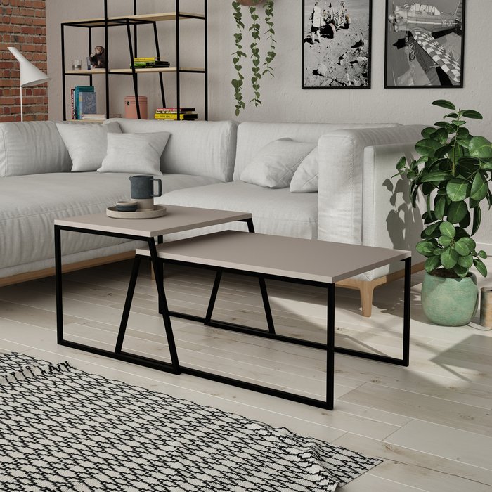 The Range | Decortie Pal Modern Coffee Table Multipurpose - Mocha Grey Decortie Pal Modern Coffee Table Multipurpose - Mocha Grey