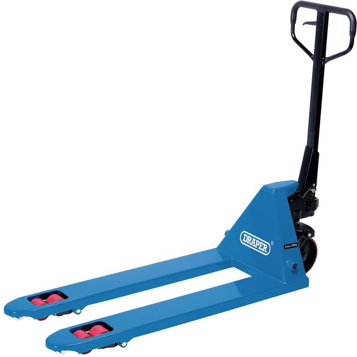 The Range | Draper Draper Pallet Truck (2.5 Tonne) - Blue & Black Draper Draper Pallet Truck (2.5 Tonne) - Blue & Black