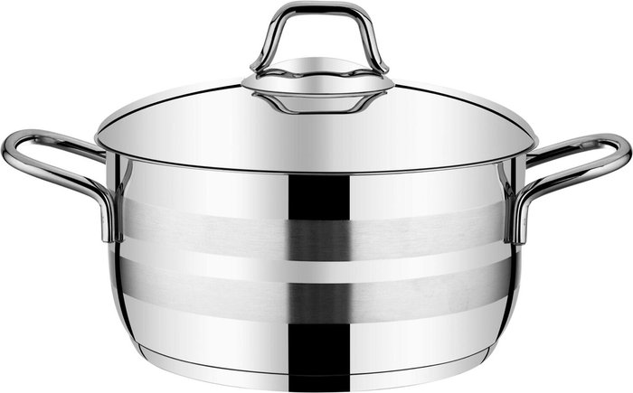 The Range | Rozi Asude Collection Stainless Steel 22cm Casserole with Lid Rozi Asude Collection Stainless Steel 22cm Casserole with Lid
