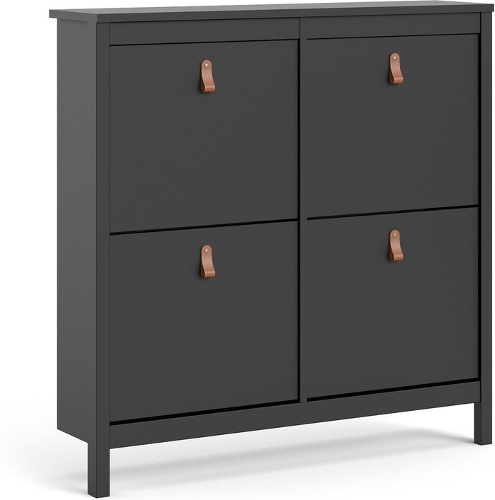 The Range | Furniture To Go Barcelona Shoe Cabinet - Black Furniture To Go Barcelona Shoe Cabinet - Black