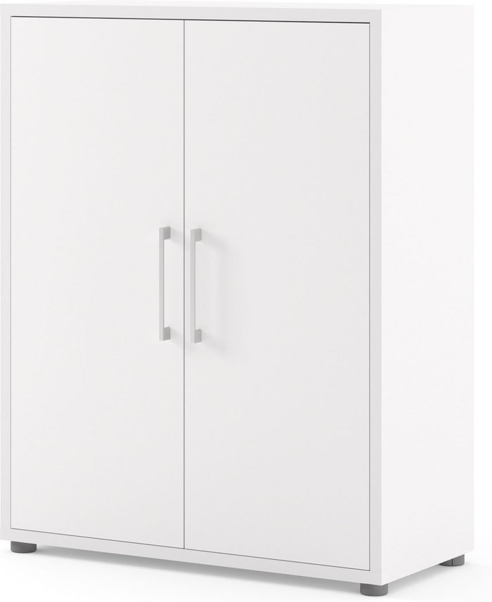 The Range | Furniture To Go Prima 2-Shelf 2-Door Bookcase - White Furniture To Go Prima 2-Shelf 2-Door Bookcase - White