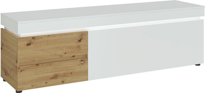 The Range | Furniture To Go Luci 1-Door 2-Drawer TV Unit - White / 180.5cm Furniture To Go Luci 1-Door 2-Drawer TV Unit - White / 180.5cm