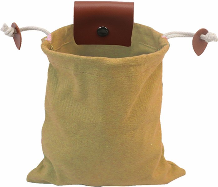 The Range | Canvas Bushcraft Foraging Fruit Pouch for Camping - Beige Canvas Bushcraft Foraging Fruit Pouch for Camping - Beige