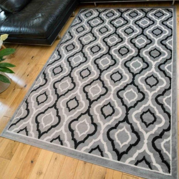 The Range | The Rug Wholesaler Grey Moroccan Trellis Flatweave Rug - Ardal - Grey / 230cm The Rug Wholesaler Grey Moroccan Trellis Flatweave Rug - Ardal - Grey / 230cm