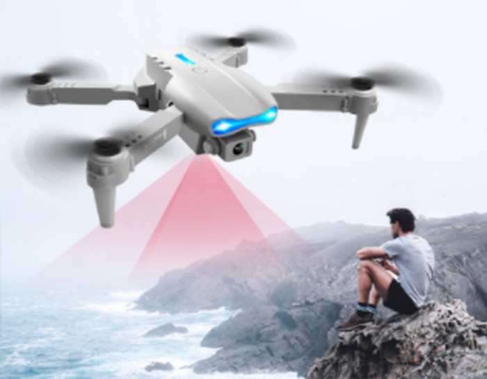The Range | Leaper Rechargeable Foldable Drone - 4K Camera or Dual Camera Upgrade - Grey / Dual 4K Camera Leaper Rechargeable Foldable Drone - 4K Camera or Dual Camera Upgrade - Grey / Dual 4K Camera