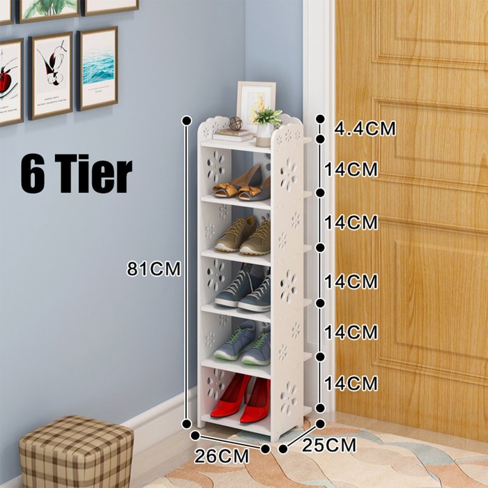The Range | STACCATOAS Shoe Rack Storage Shelf Single Row - White STACCATOAS Shoe Rack Storage Shelf Single Row - White