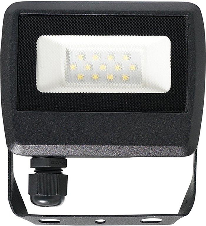 The Range | ValueLights LED 10w IP65 Black Outdoor Garden Flood Wall Light In Cool White - Black ValueLights LED 10w IP65 Black Outdoor Garden Flood Wall Light In Cool White - Black
