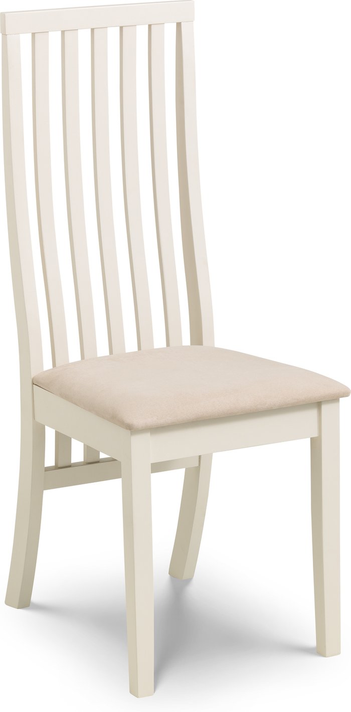 The Range | Julian Bowen Set Of 2 Vermont Chairs - Ivory Julian Bowen Set Of 2 Vermont Chairs - Ivory