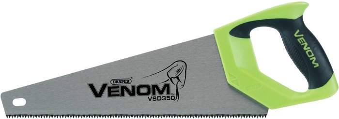 The Range | Draper Venom 8Ppi Hp Hand Saw - Green / 35cm Draper Venom 8Ppi Hp Hand Saw - Green / 35cm