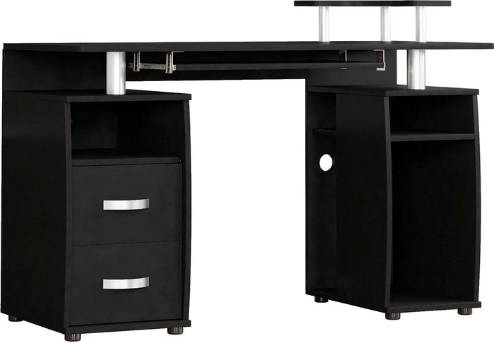 The Range | Lassic Otley 2 Drawer Computer Desk - Black Lassic Otley 2 Drawer Computer Desk - Black