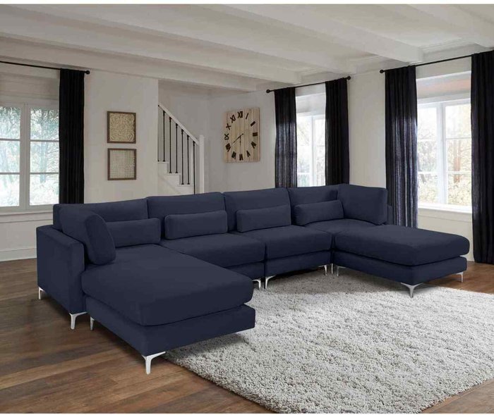 The Range | Simply Eleganza Finley Full Back Large Corner U Shape Sofa - Grey Simply Eleganza Finley Full Back Large Corner U Shape Sofa - Grey