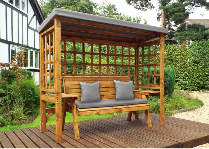 The Range | Charles Taylor Charles Taylor Wentworth 3 Seater Arbour - Grey Charles Taylor Charles Taylor Wentworth 3 Seater Arbour - Grey