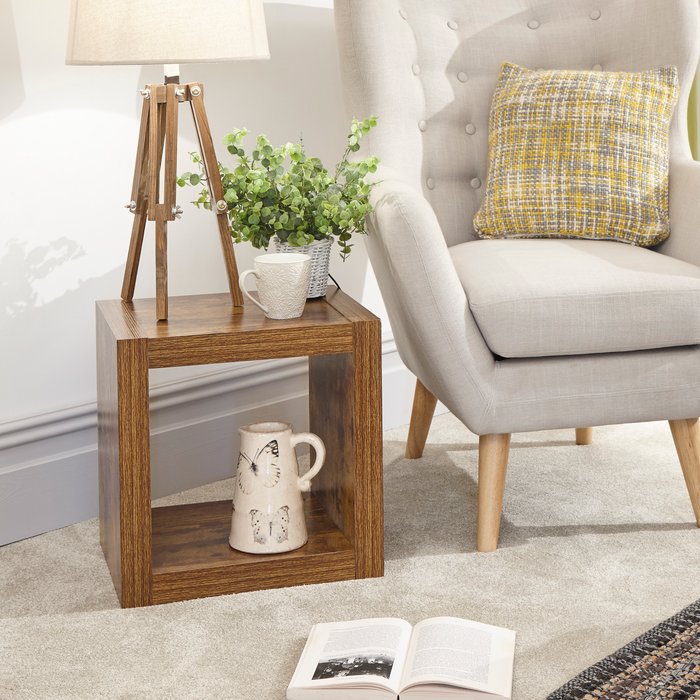 The Range | GFW Jakarta Cube Side Table - Mango Wood GFW Jakarta Cube Side Table - Mango Wood