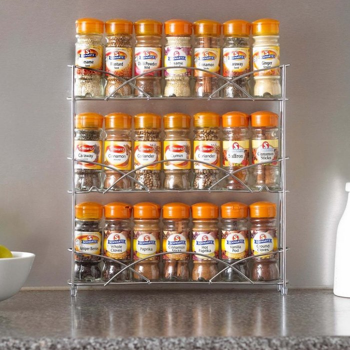 The Range | Neo Neo Chrome Free Standing 3 Tier Table Top Spice Rack Neo Neo Chrome Free Standing 3 Tier Table Top Spice Rack