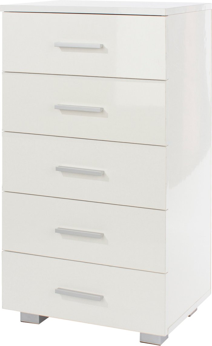 The Range | Core Products Ltd Lido 5 drawer narrow compact chest - White Core Products Ltd Lido 5 drawer narrow compact chest - White
