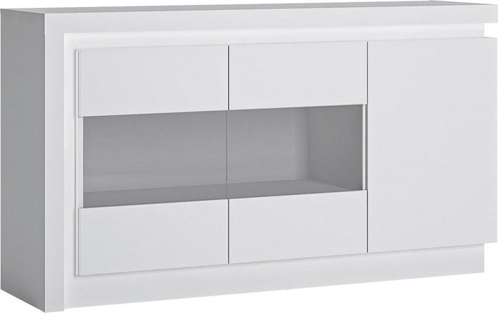 The Range | Furniture To Go Lyon 3-Door Glazed Sideboard Furniture To Go Lyon 3-Door Glazed Sideboard